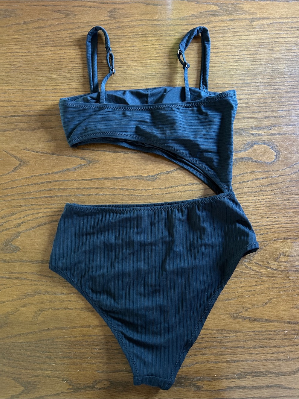 NWOT Shade & Shore Women’s Ribbed Cutout One-Piece - Size Small - Picture 2 of 10